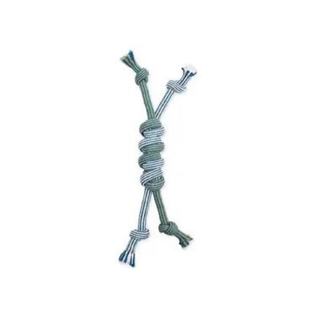 Extra Fresh Monkey Fist Bar Double Dog Tug Toy