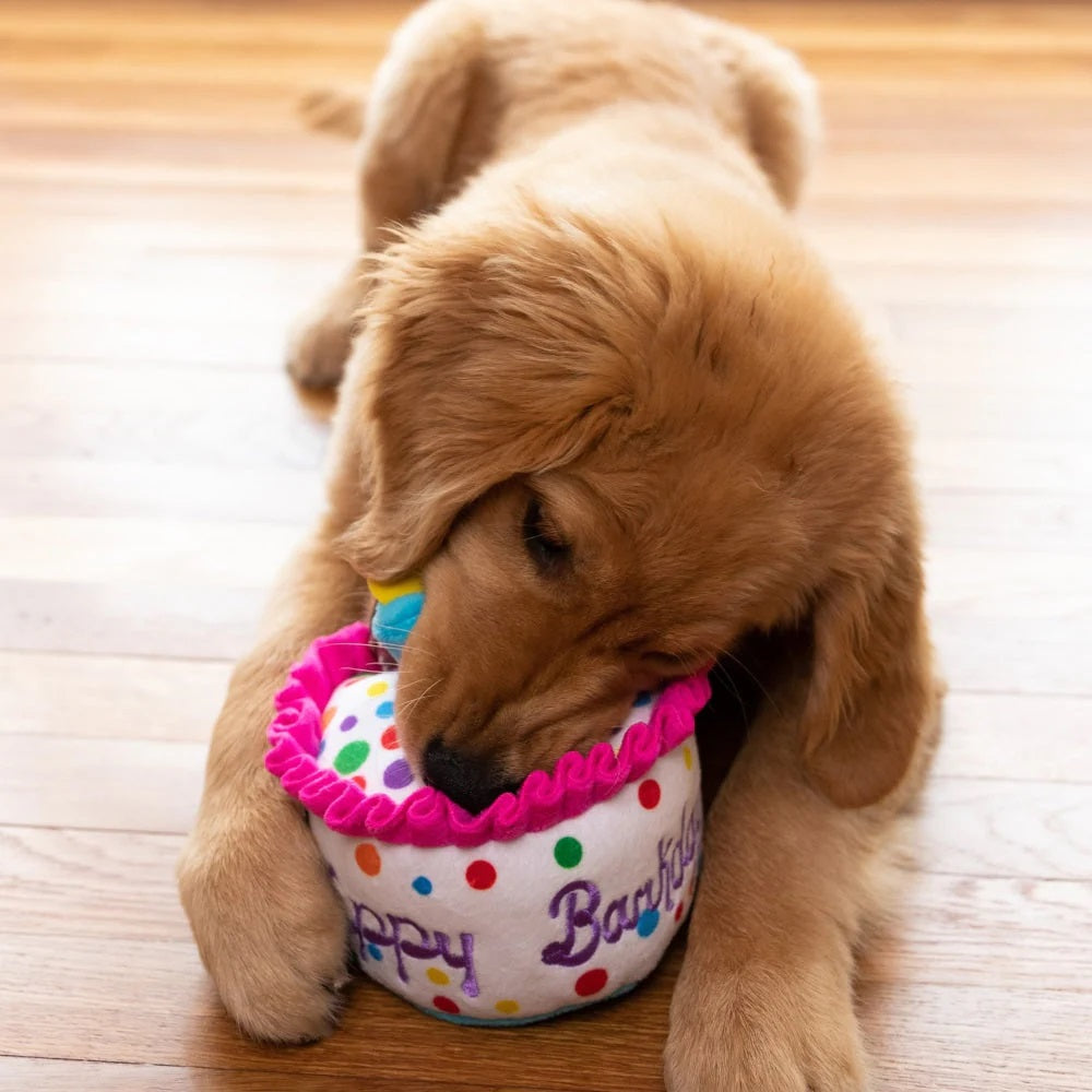 Happy Barkday Cake Dog Plush Toy