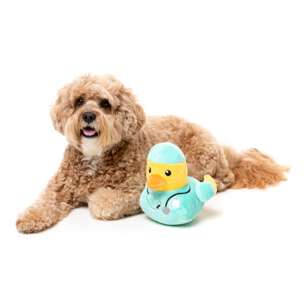 Fuzzyard Plush Dog Toy Ducktor