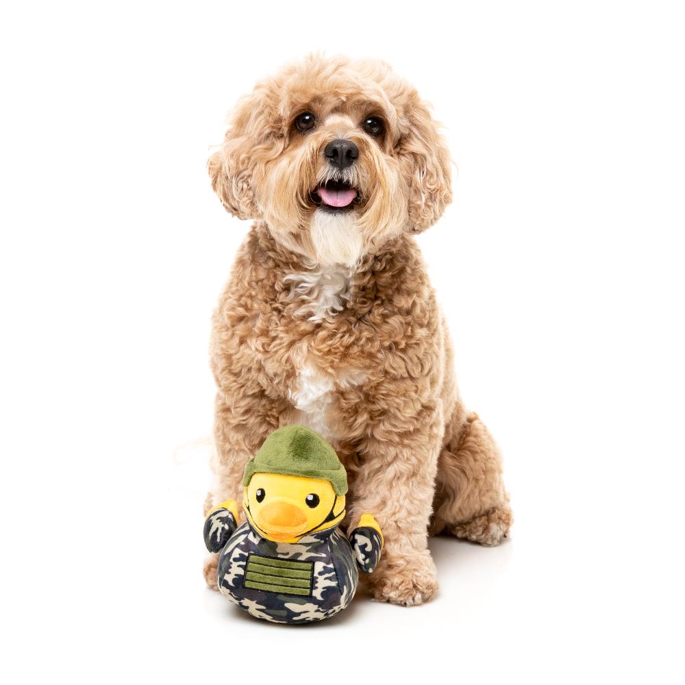 Fuzzyard Plush Dog Toy Commanduck