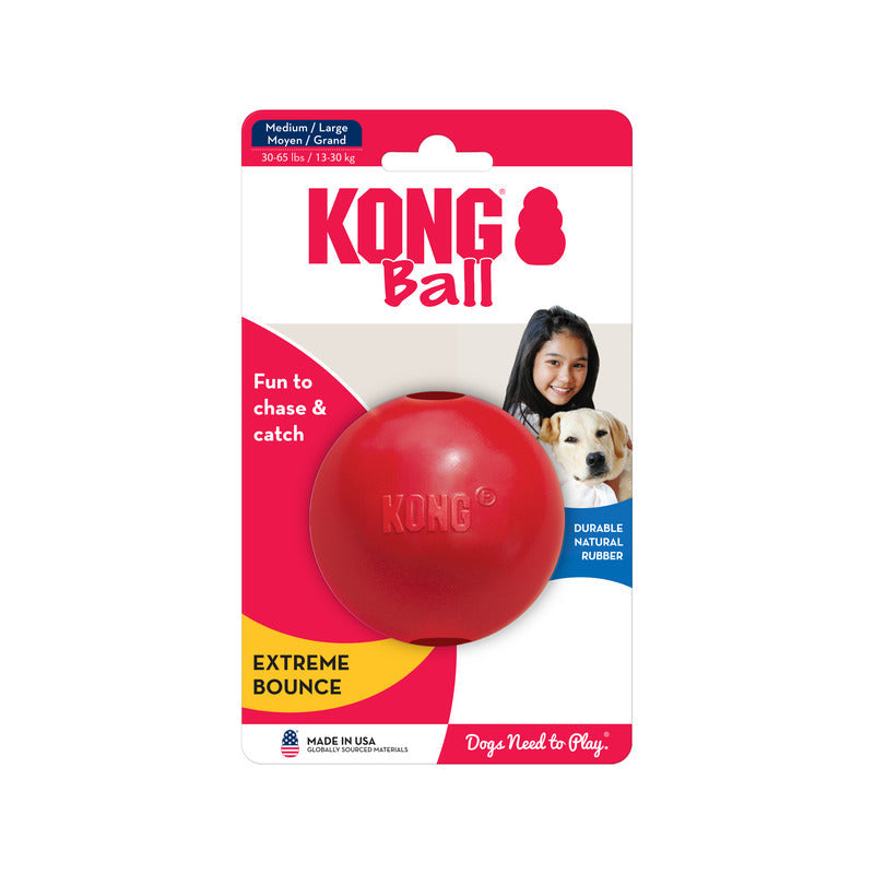 KONG Ball With Hole Dog Toy Medium-Large