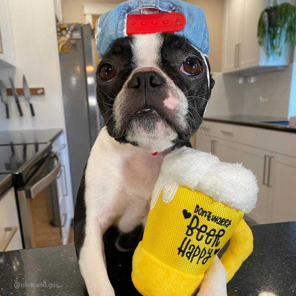 Beer Dog Plush Toy
