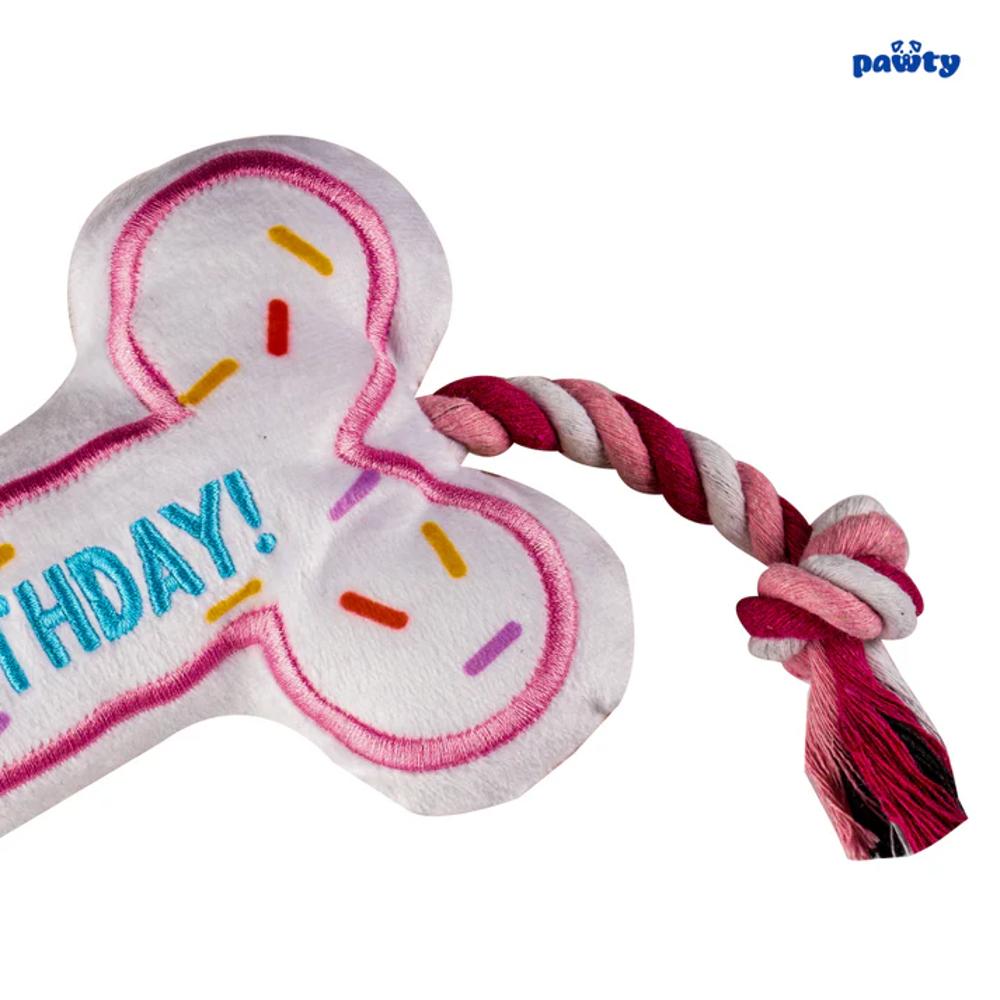 Birthday Bone Dog Plush Toy