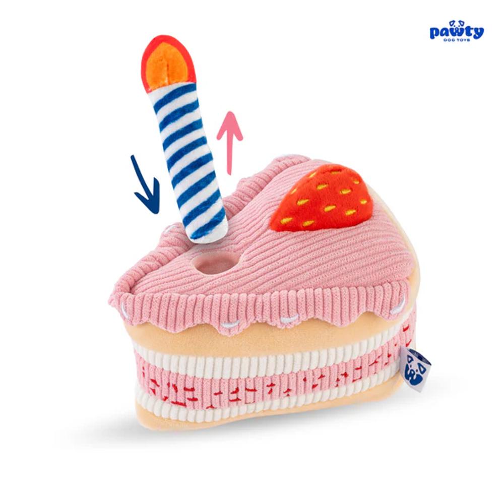 Birthday Cake Dog Plush Toy
