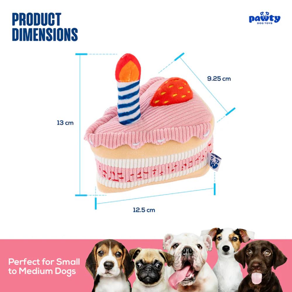 Birthday Cake Dog Plush Toy