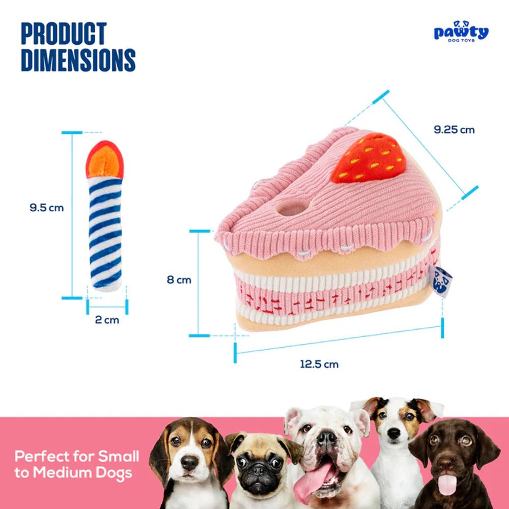 Birthday Cake Dog Plush Toy
