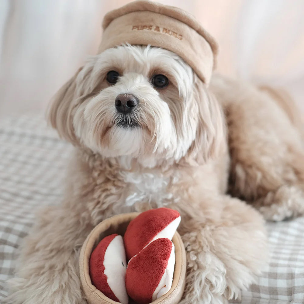 Apple Pie Nosework Dog Plush Toy