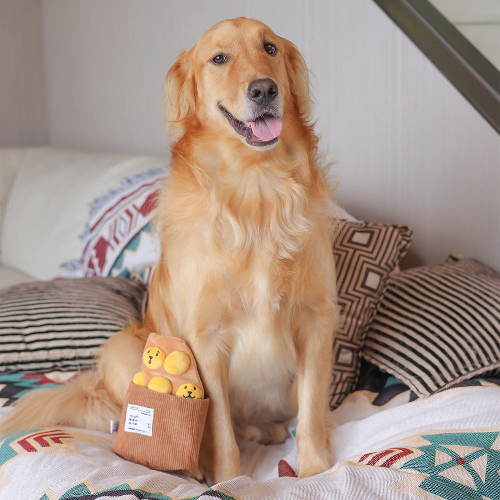 Egg Puff/ Waffle 2-in-1 Nose-work Plush Toy