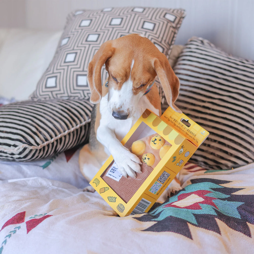 Egg Puff/ Waffle 2-in-1 Nose-work Plush Toy