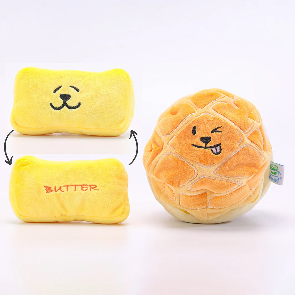 Woof² - Buttered Pineapple Bun 2-in-1 Plush Toy