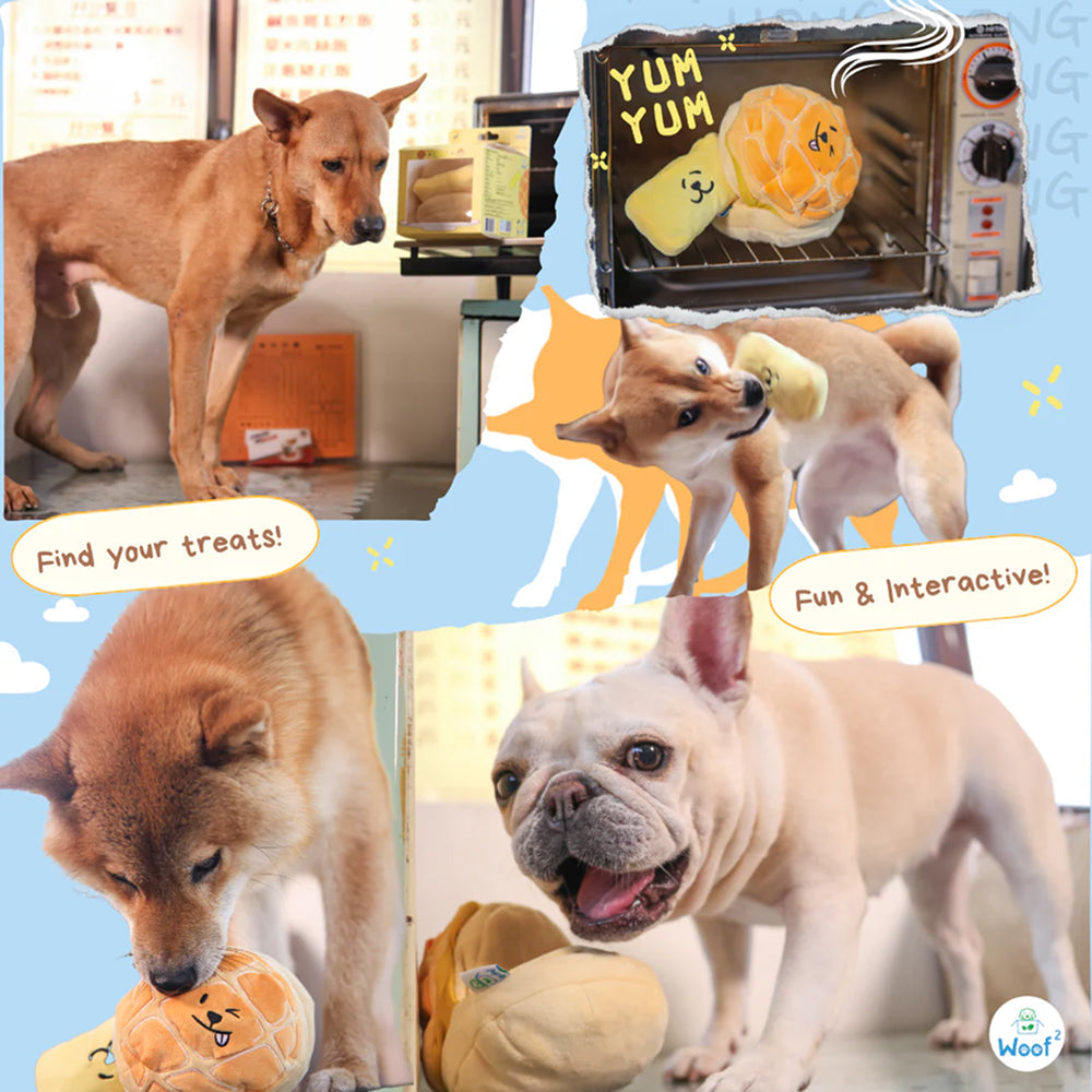 Woof² - Buttered Pineapple Bun 2-in-1 Plush Toy