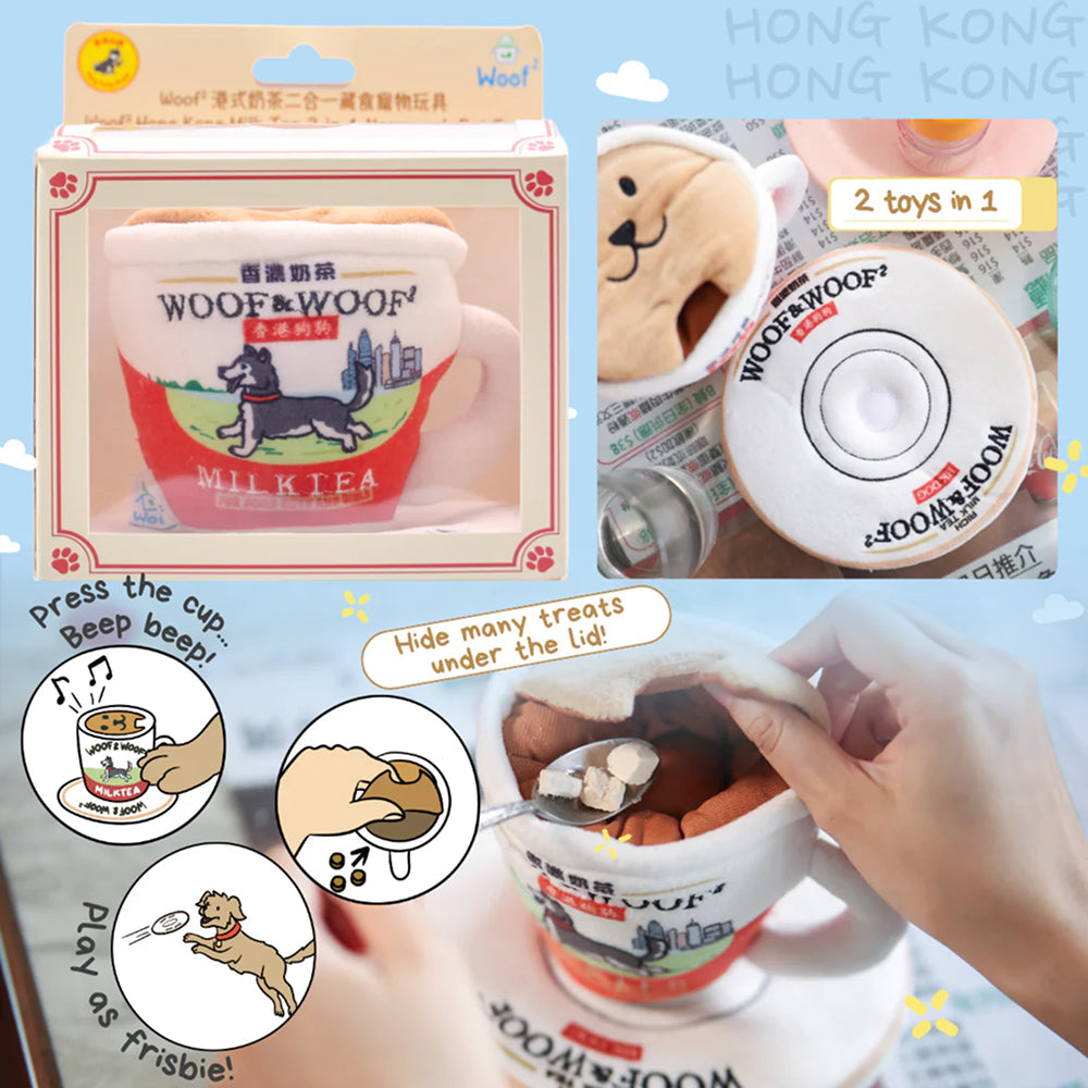 Hong Kong Milk Tea 2-in-1 Nose-work Plush Toy